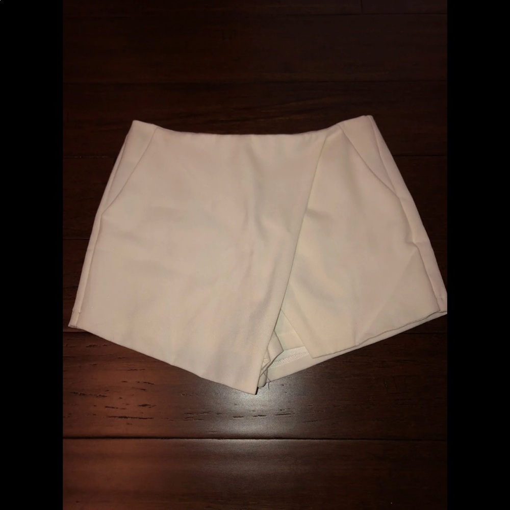 White Envelope Shorts